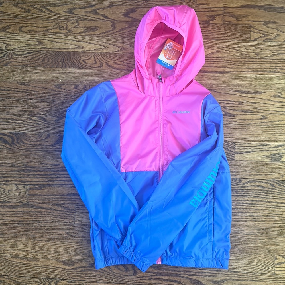 Columbia girls Omnishade windbreaker NWT